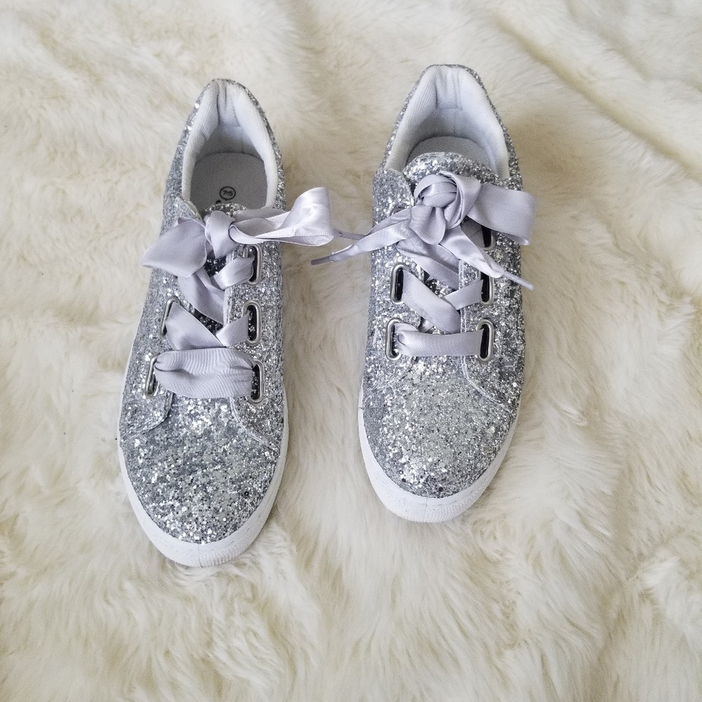 Glitter sneakers!